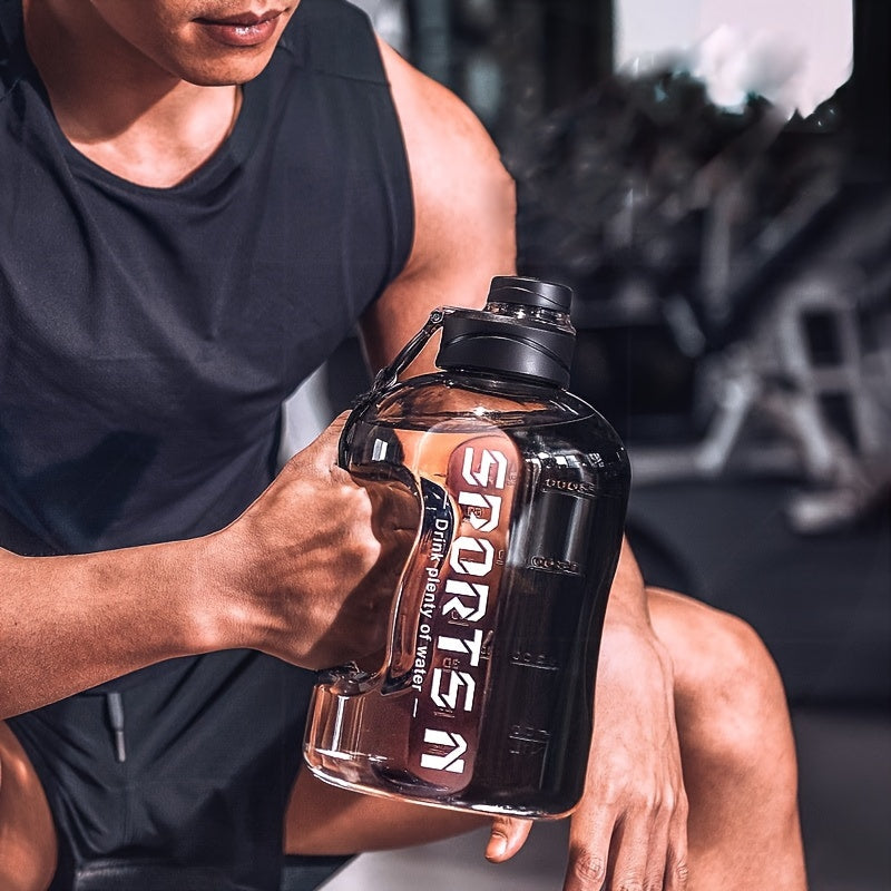 1700ml Large-Capacity Sports Water Bottle with Straw - Durable PC Material, Ideal for Gym, Travel, Camping, Hiking & Fishing