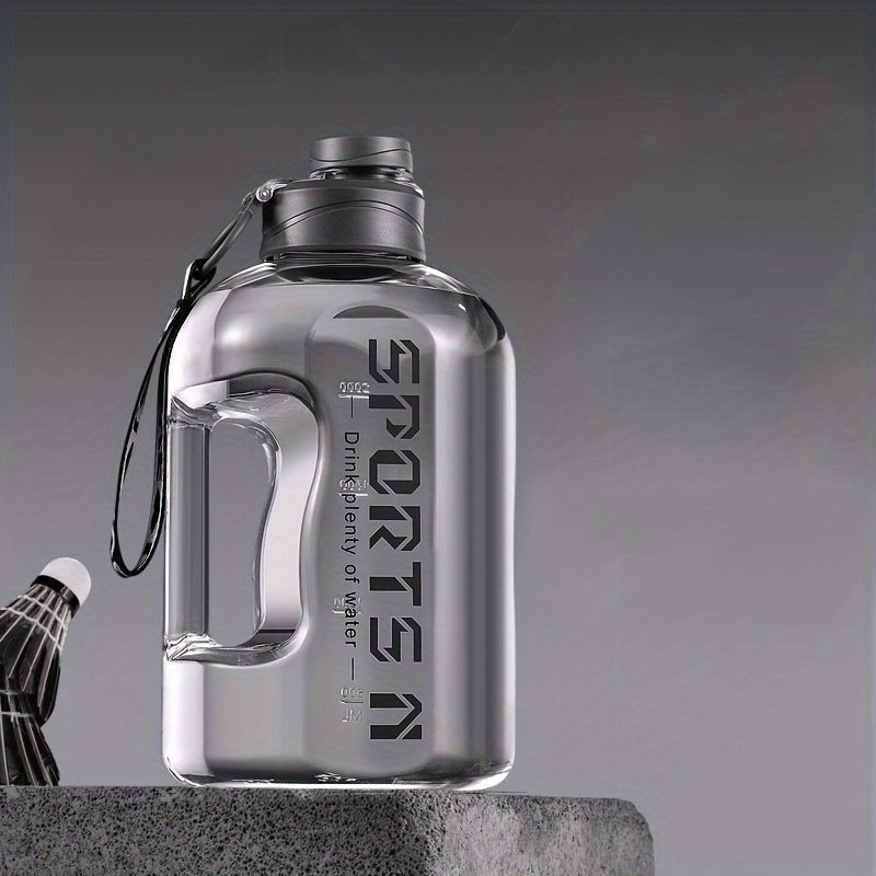 1700ml Large-Capacity Sports Water Bottle with Straw - Durable PC Material, Ideal for Gym, Travel, Camping, Hiking & Fishing