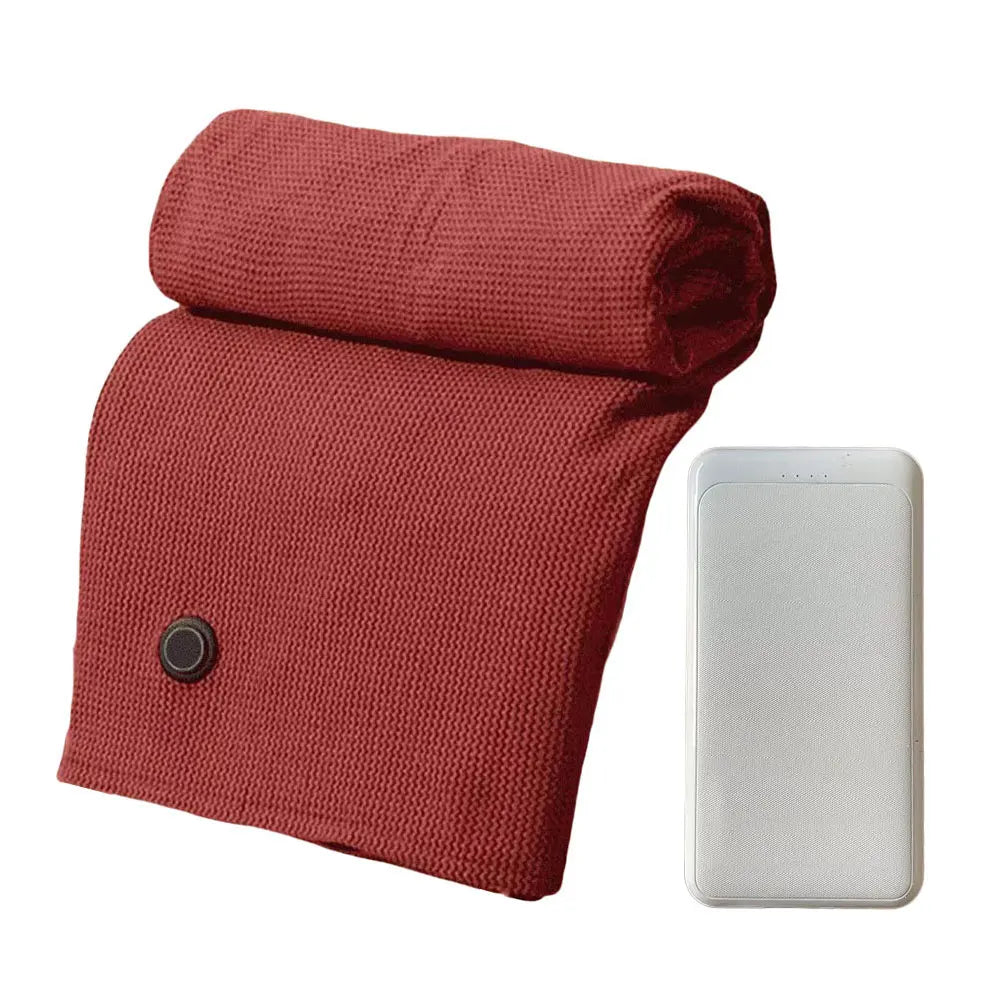 Wearable Heating Electric Blanket Shawl with 5000mAh Power Bank USB Heated Blanket Shawl Heated Shawl for Home Office