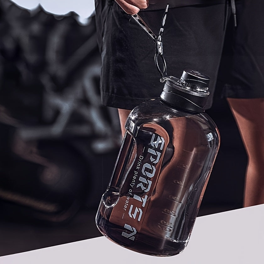 1700ml Large-Capacity Sports Water Bottle with Straw - Durable PC Material, Ideal for Gym, Travel, Camping, Hiking & Fishing