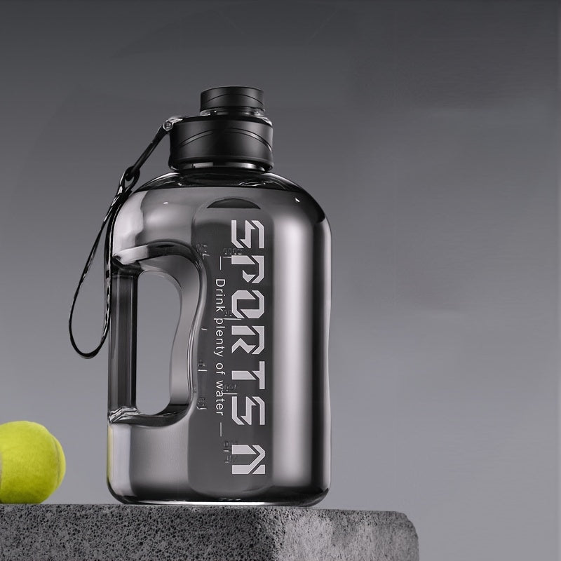 1700ml Large-Capacity Sports Water Bottle with Straw - Durable PC Material, Ideal for Gym, Travel, Camping, Hiking & Fishing