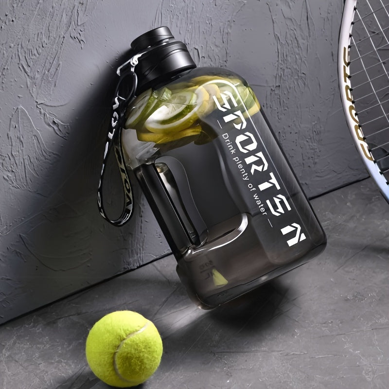 1700ml Large-Capacity Sports Water Bottle with Straw - Durable PC Material, Ideal for Gym, Travel, Camping, Hiking & Fishing