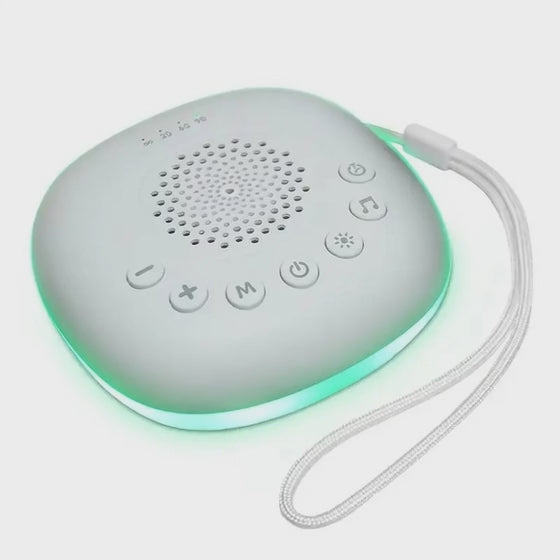 Portable White Noise Machine with LED Light - Sleep Aid & Meditation Device
